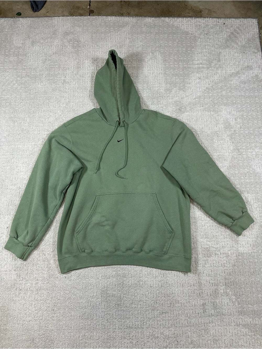Vintage Nike Center Swoosh Men's Olive Green Pistachio Hoodie